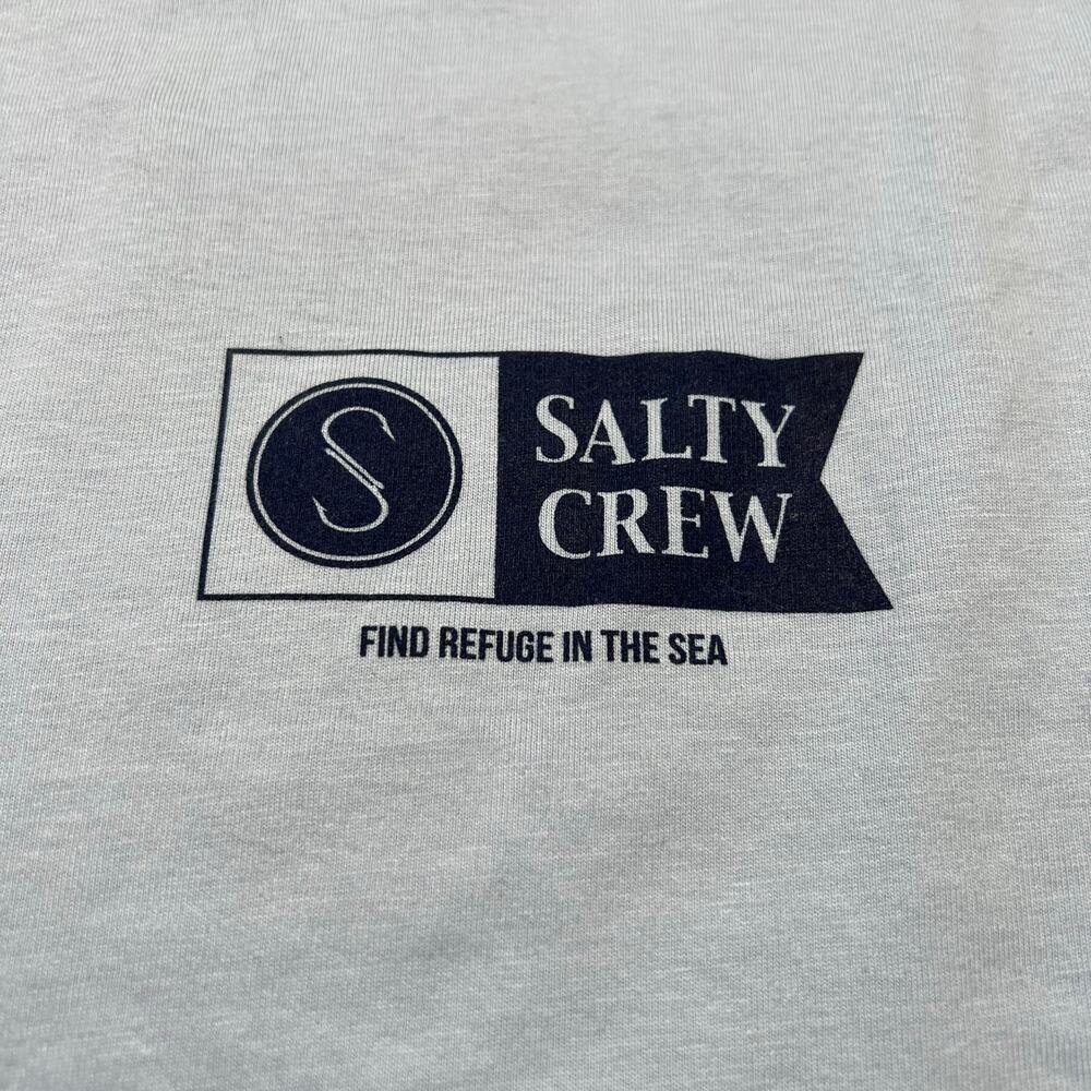 Salty Crew Alpha Premium NWT Long Sleeve T-Shirt Light Blue -‎ L - Picture 10 of 12